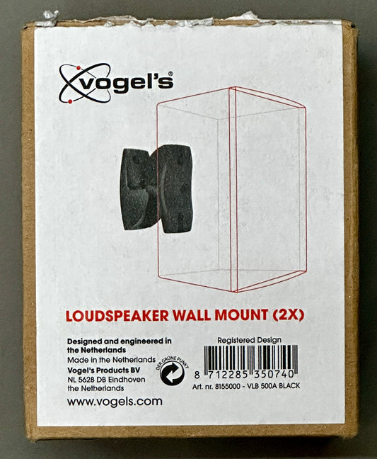 Vogel’s VLB 500 Speaker Wall Mounts – Swivel & Tilt, Universal, 11 lbs, 2-Pack