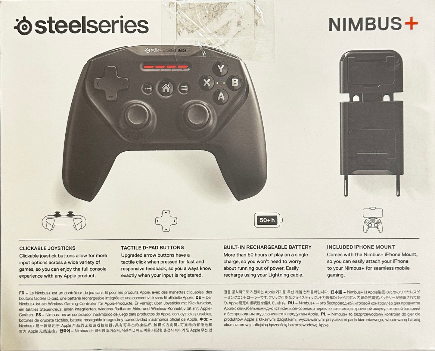 SteelSeries Nimbus+ Bluetooth Mobile Gaming Controller with iPhone