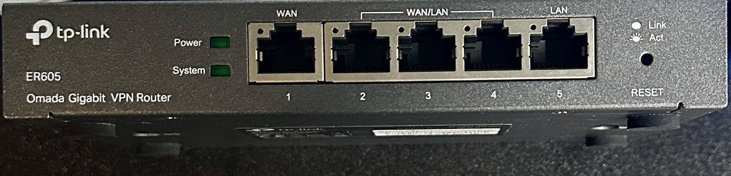 TP-Link Omada ER605 5-Port Gigabit VPN Router