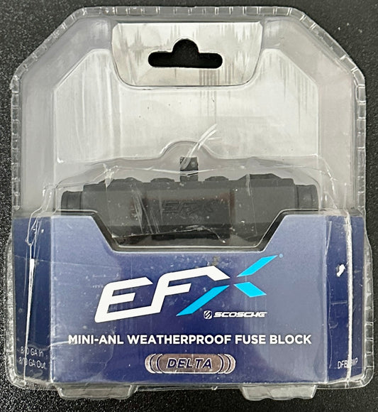 Scosche EFX DFB8WP Weatherproof Dual Mini-ANL Fuse Block 8/10 Gauge