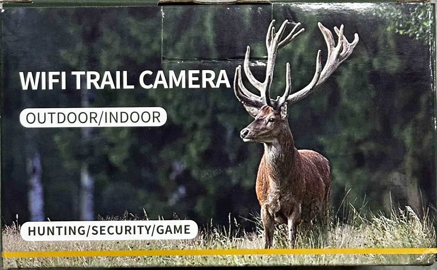 MRSCRET WiFi Trail Camera 4K 60MP with Night Vision, Motion Activated, Waterproof