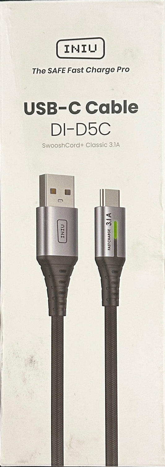 INIU USB A to USB C Cable Fast Charging [6.6FT] 3.1A