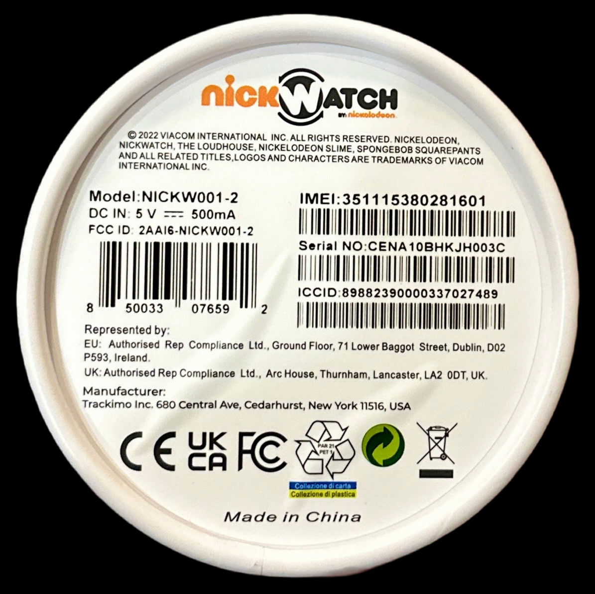 NickWatch GPS Tracking Smartwatch by Nickelodeon (NICKW001-2) App,Chat,Call