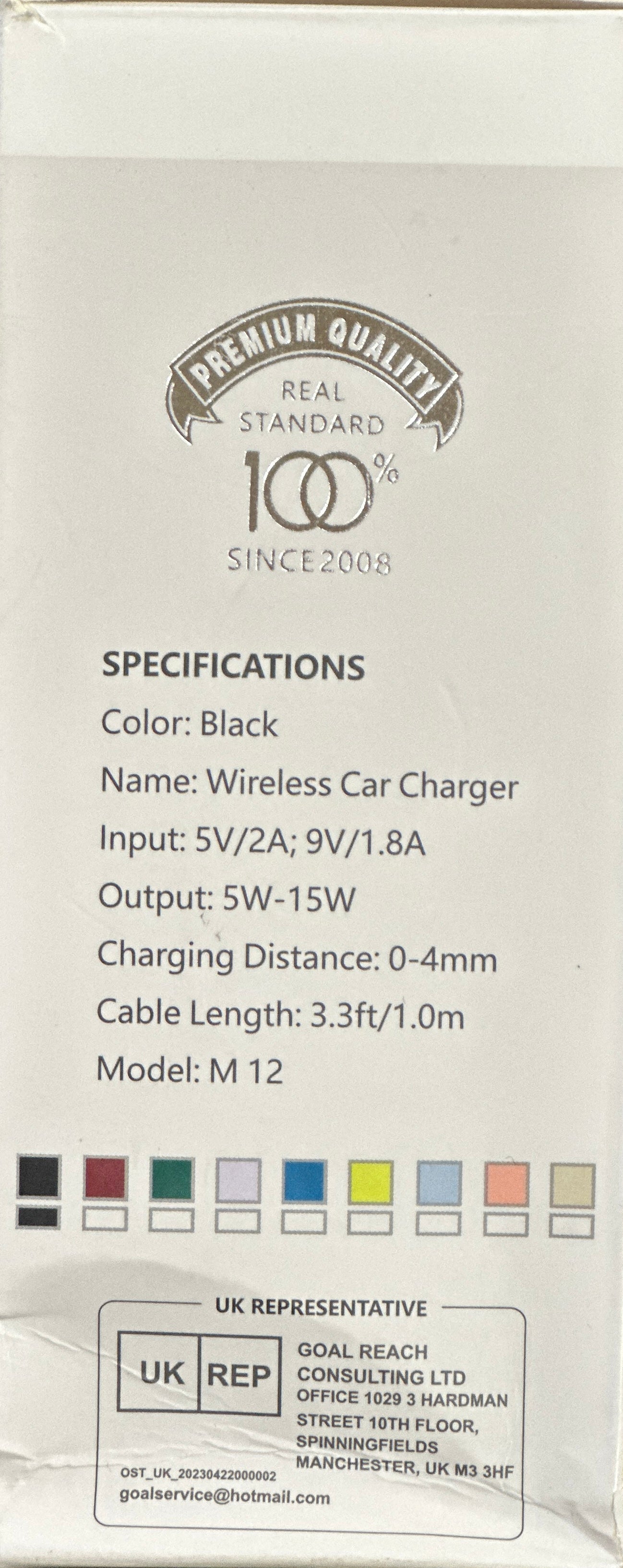 CHGeek Wireless Car Charger 15W Fast Charging CB-1005 (OPEN BOX)