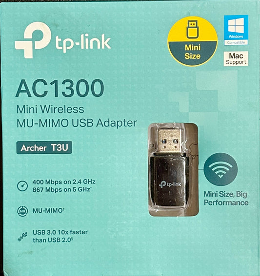 TP-Link AC1300 USB WiFi Adapter(Archer T3U)