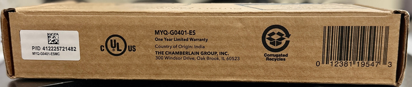 Chamberlain MyQ Wireless Smart Garage Hub Controller White MYQ-G0401-ESMC (OPEN BOX)