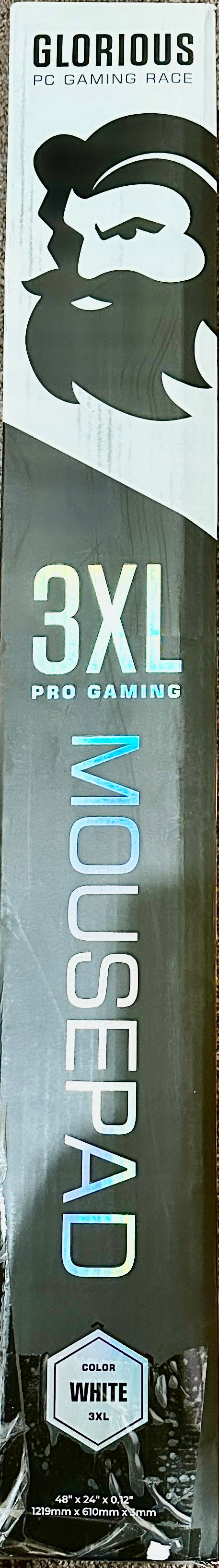 NEW OPEN BOX White Glorious 3XL Extended Gaming Mouse Mat/Pad