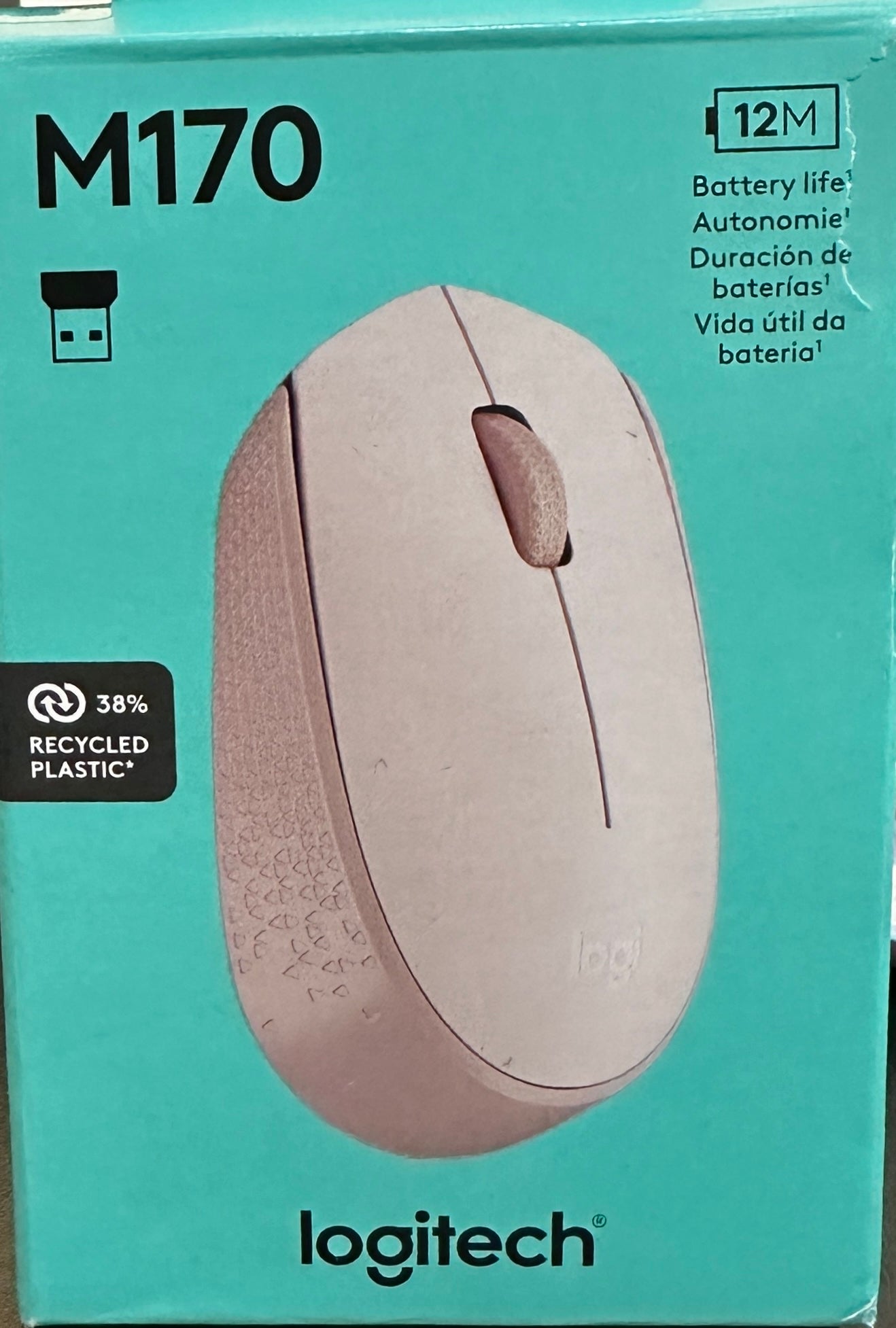 Logitech M170 Wireless Mouse for PC, Mac, Laptop, 2.4 GHz with USB Mini Receiver (OPEN BOX)