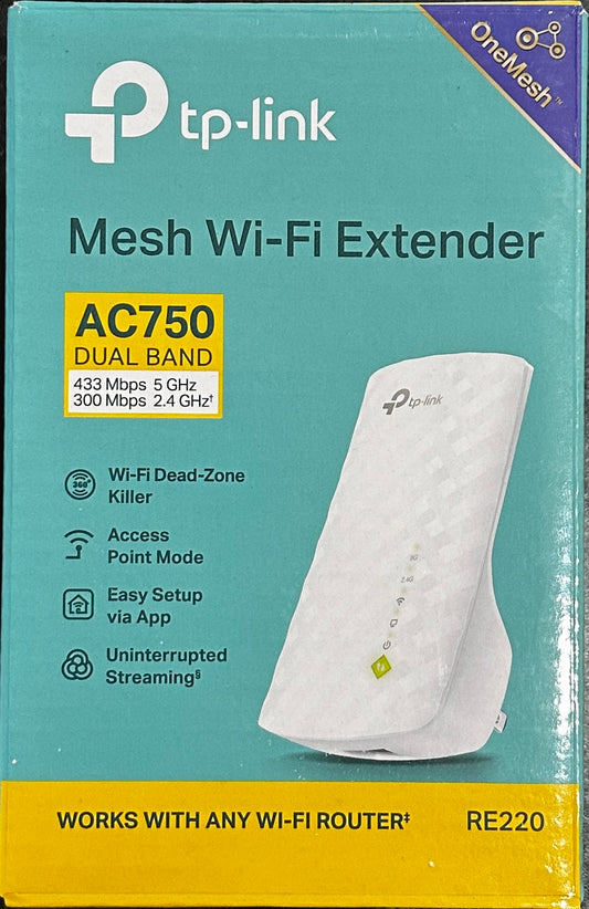 TP-Link AC750 WiFi Extender RE220