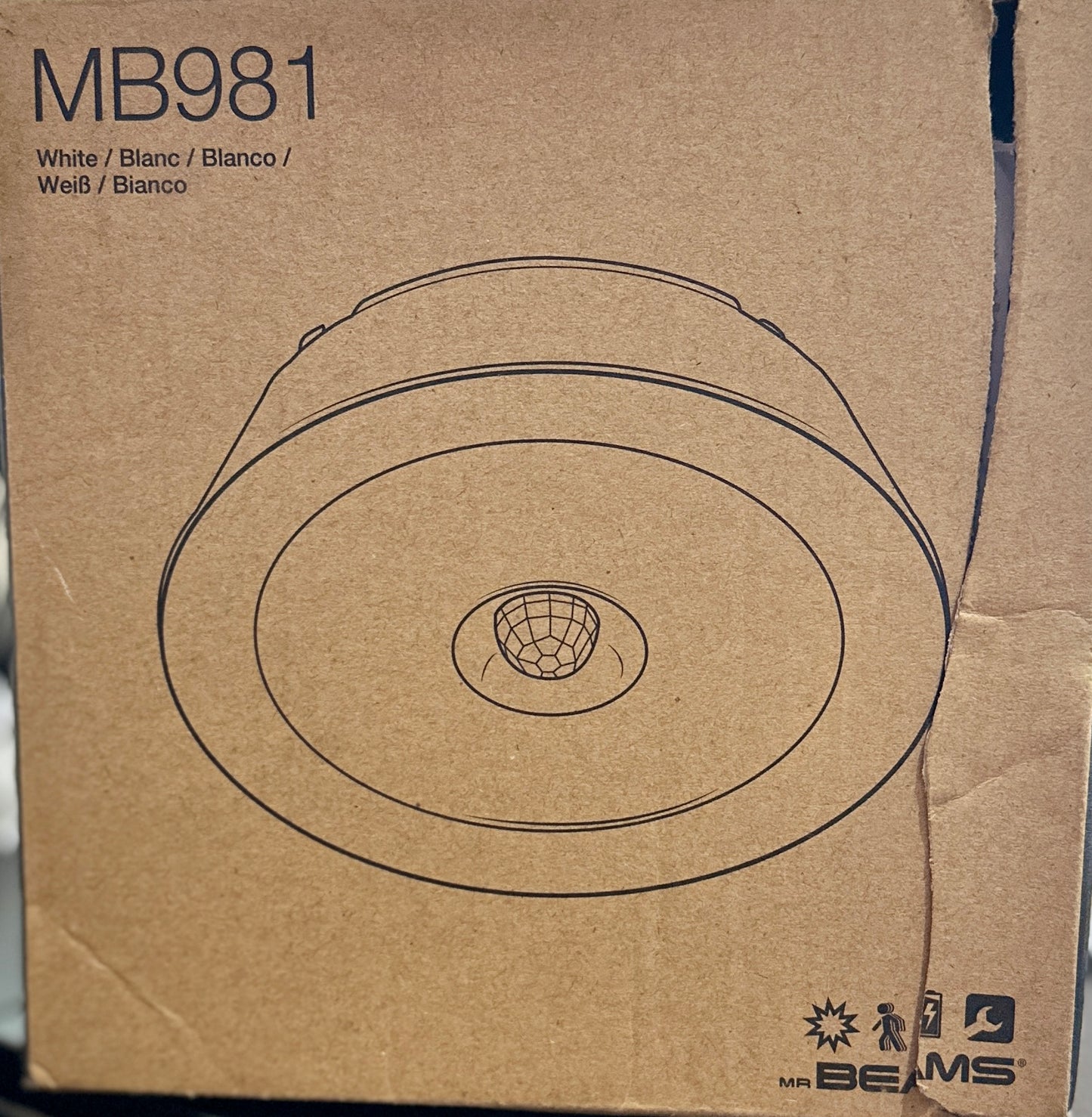 Mr. Beams MB981 LED Ceiling Light with Motion Sensor