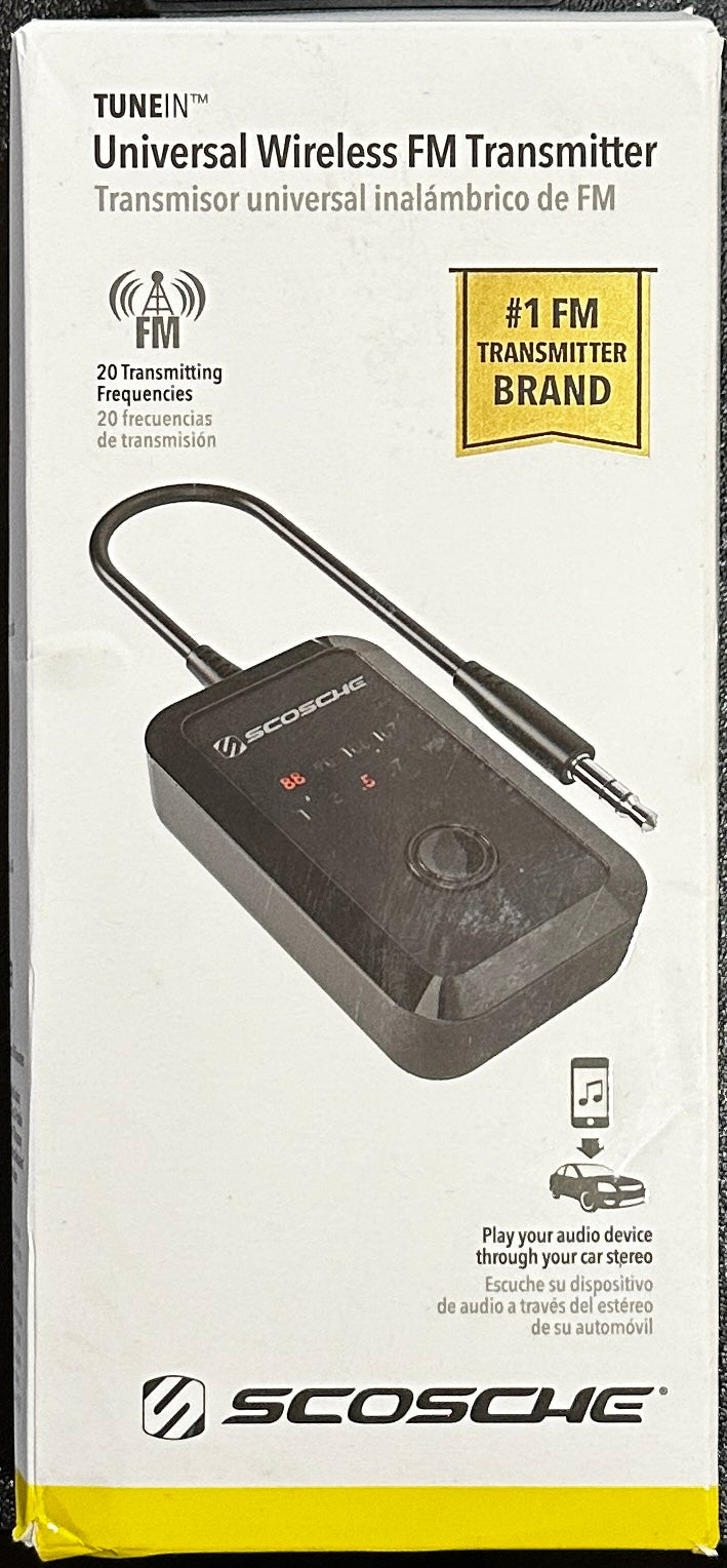 SCOSCHE FMT4R FM Transmitter with 20 Frequency Selections (OPEN BOX)