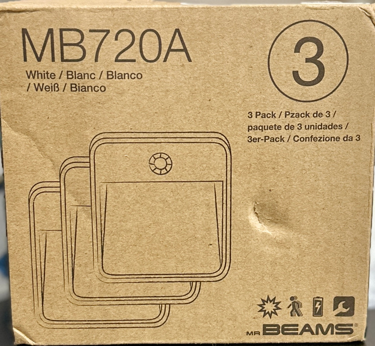 Beams MB720A 20 Lumen Amber LED Sleep Friendly