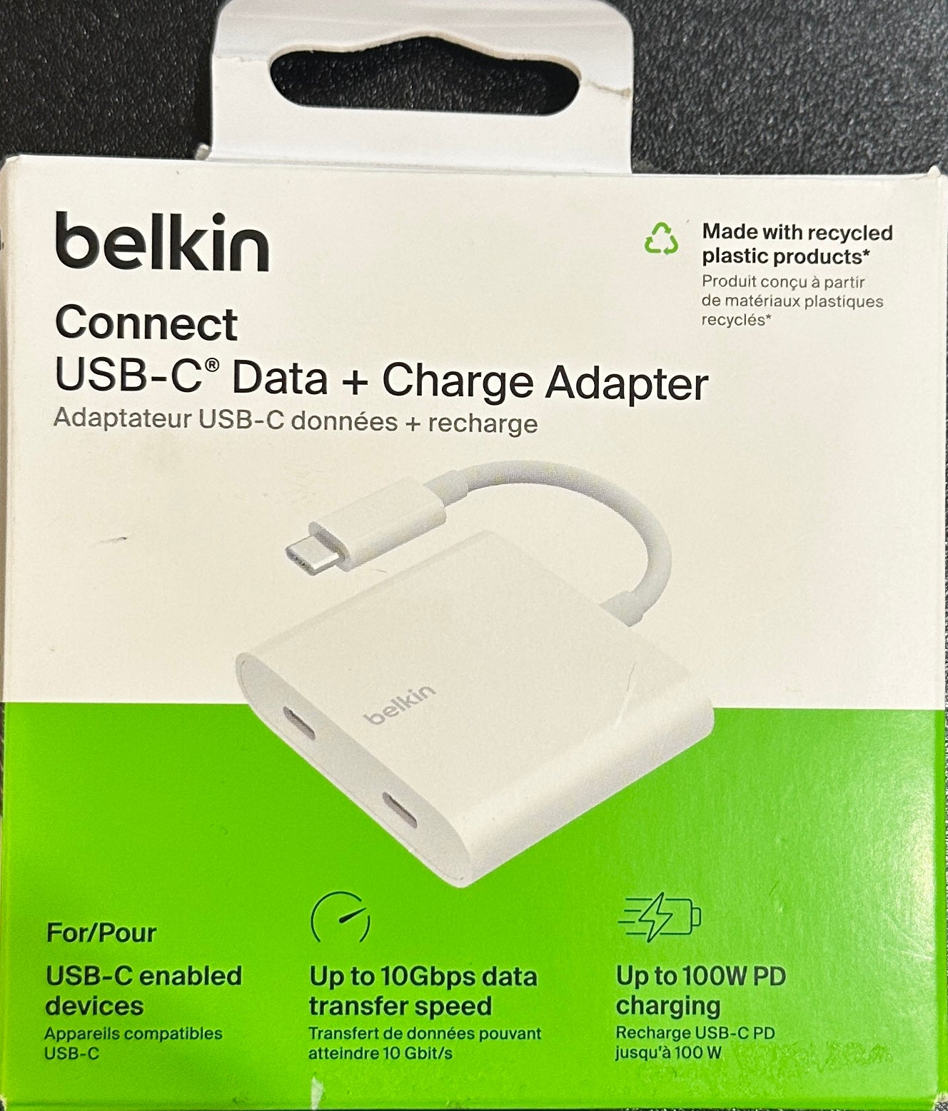 Belkin Connect USB-C Data + Charge Adapter (WCZ002BTWH) (OPEN BOX)