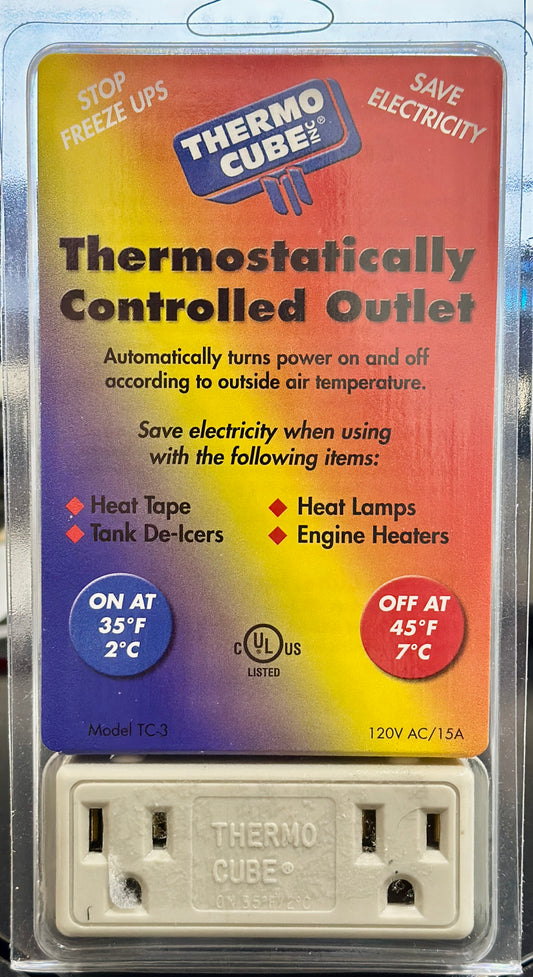 Thermo Cube: Thermostatically Controlled Outlet TC-3 (OPEN BOX)