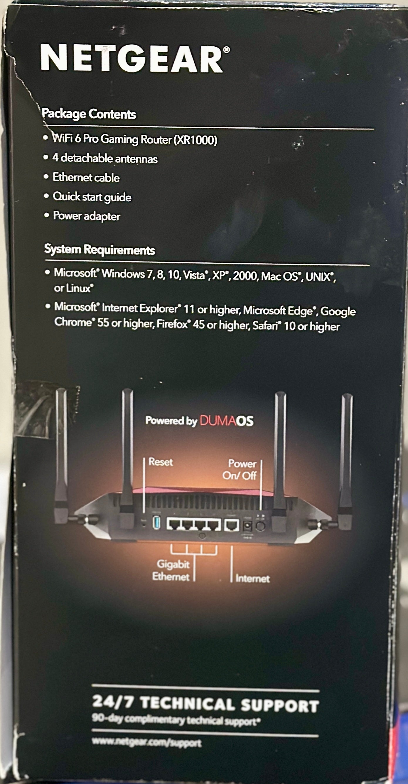 NETGEAR Nighthawk Pro Gaming WiFi 6 Router (XR1000) 6-Stream (OPEN BOX)