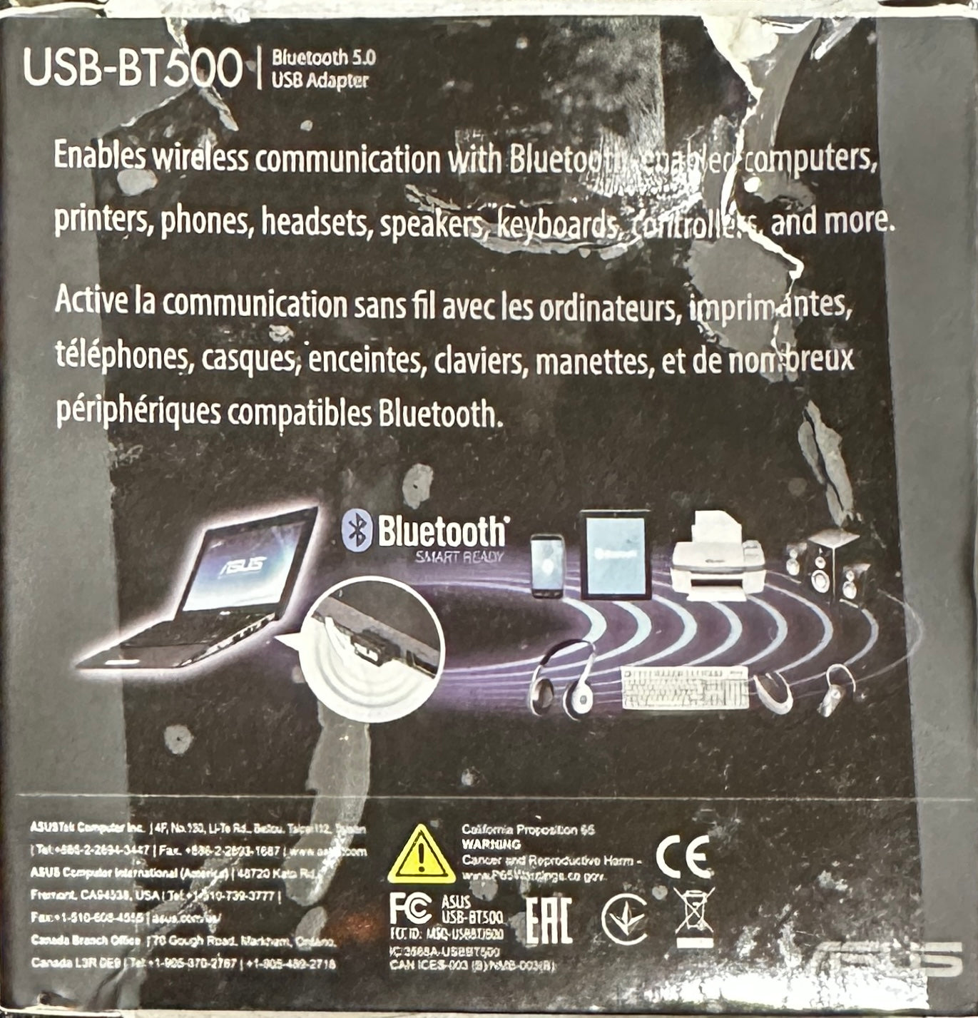 Asus USB-BT500 Bluetooth 5.0 USB Adapter with Ultra Small Design
