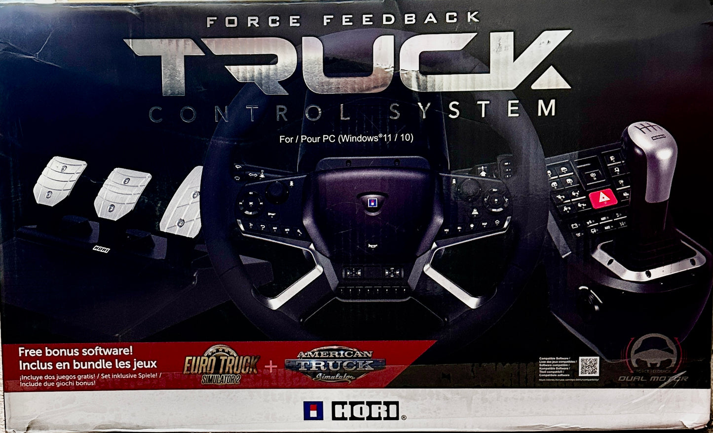Hori - Force Feedback Truck Control System for PC (Windows 11/10) - Black