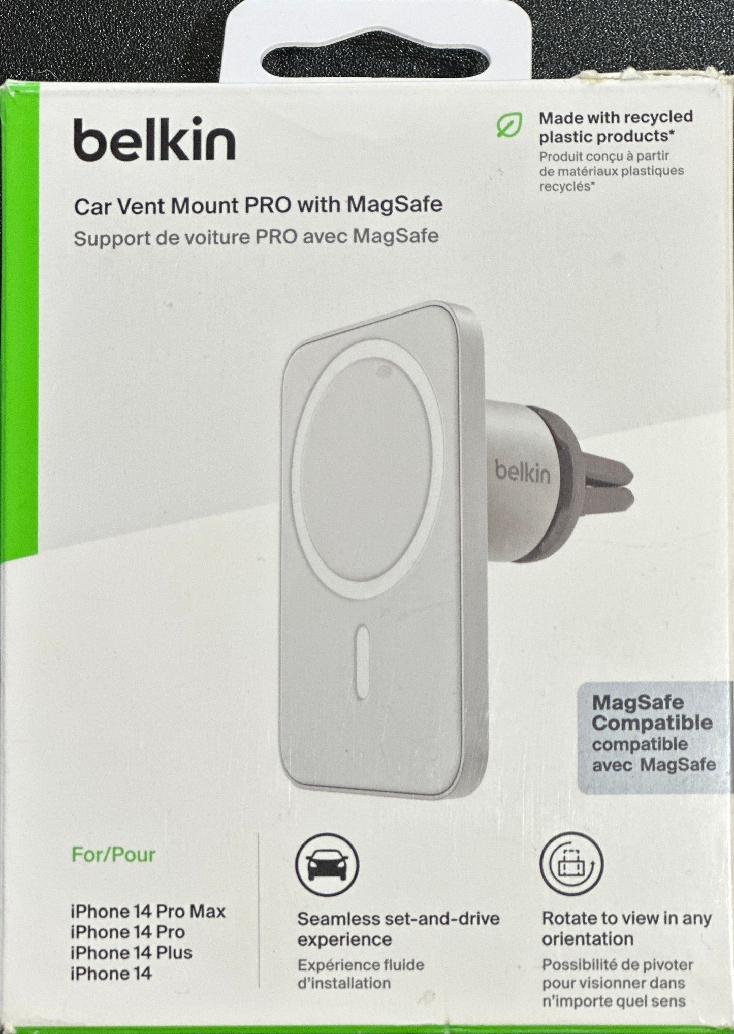 Belkin - MagSafe Vent Mount Pro - Car Phone Holder for iPhone (OPEN BOX)